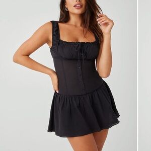 Frankies Bikinis Christa Ruffle Mini Dress